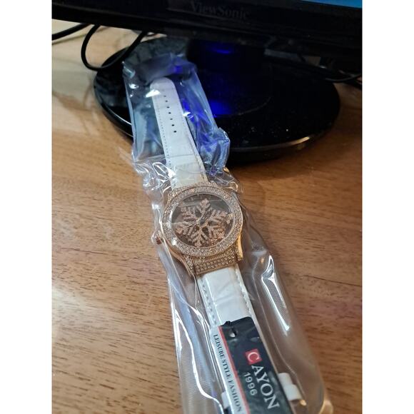 Copied - Cayon Fashion Watches Rose Gold Watch Face With A Genuine Leather - Picture 1 of 7